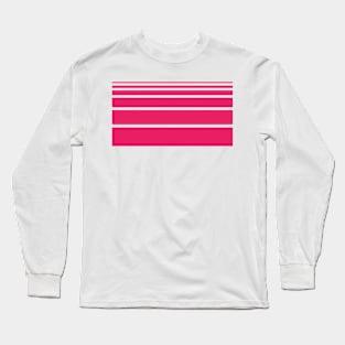 Stripes pink Art Long Sleeve T-Shirt